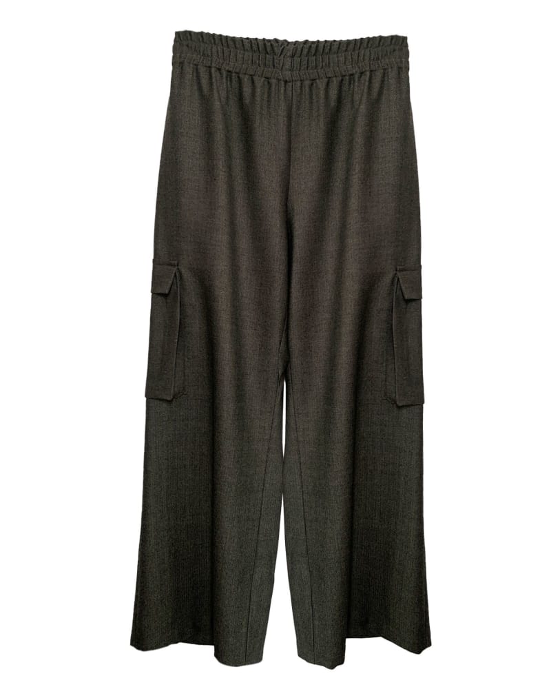 Front of a size 3 Cargo Pants Herringbone in herringbone by BAACAL. | dia_product_style_image_id:323961